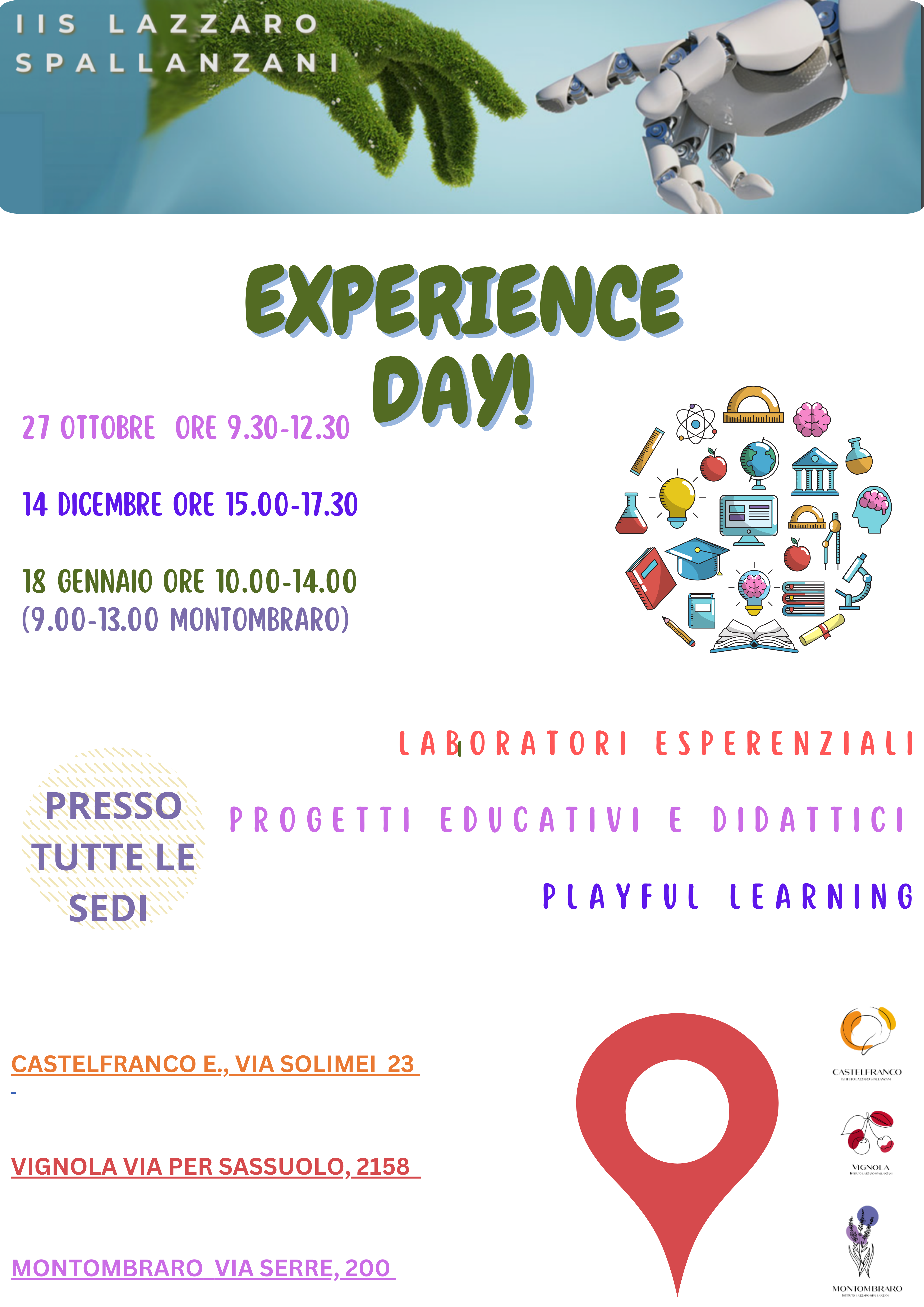 Istituto di Istruzione Superiore Lazzaro Spallanzani | OPEN DAY SPALLANZANI